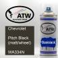 Preview: Chevrolet, Pitch Black (matt/wheel), WA334N: 400ml Sprühdose, von ATW Autoteile West.